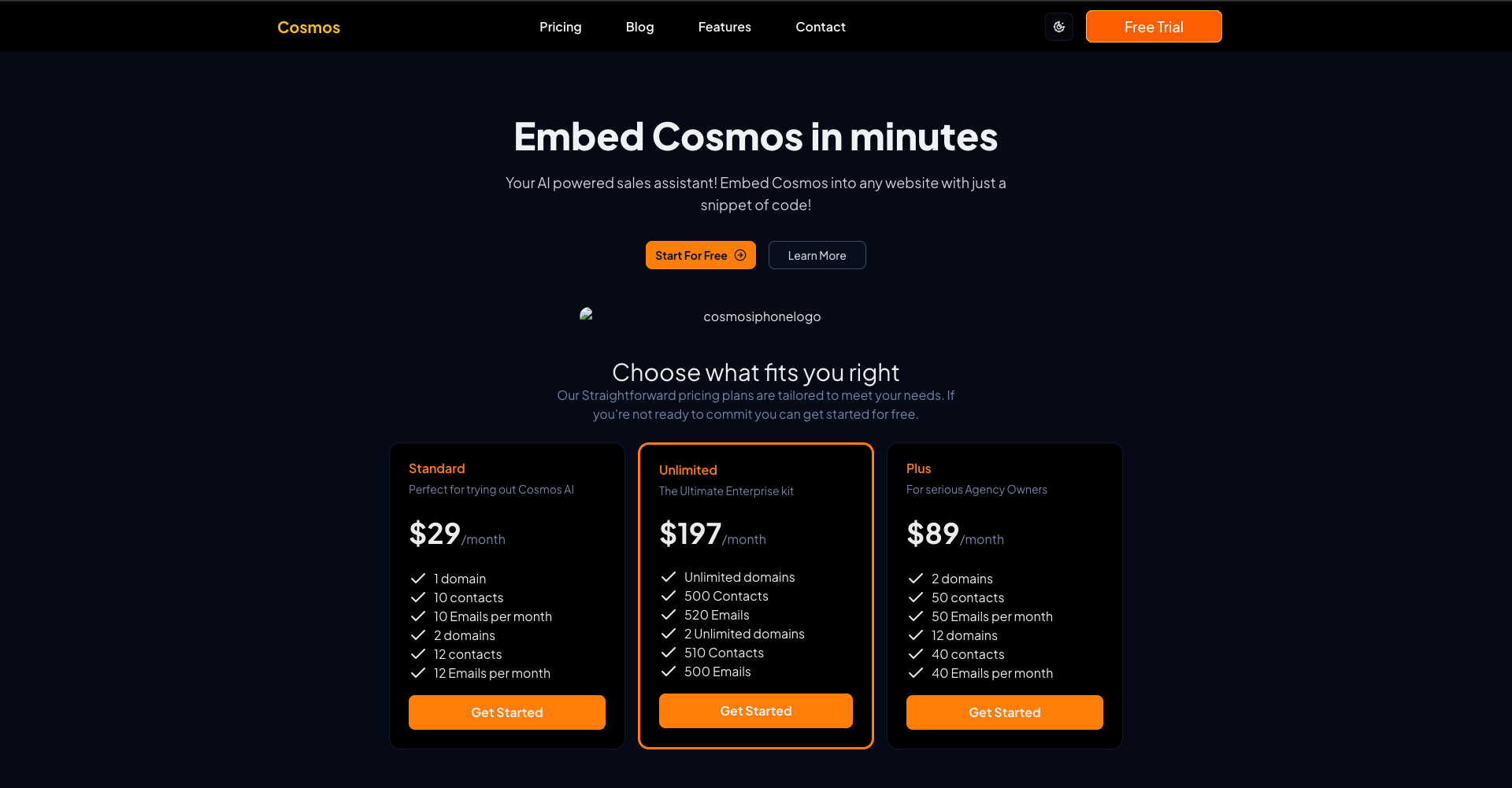 Cosmos screenshot 1
